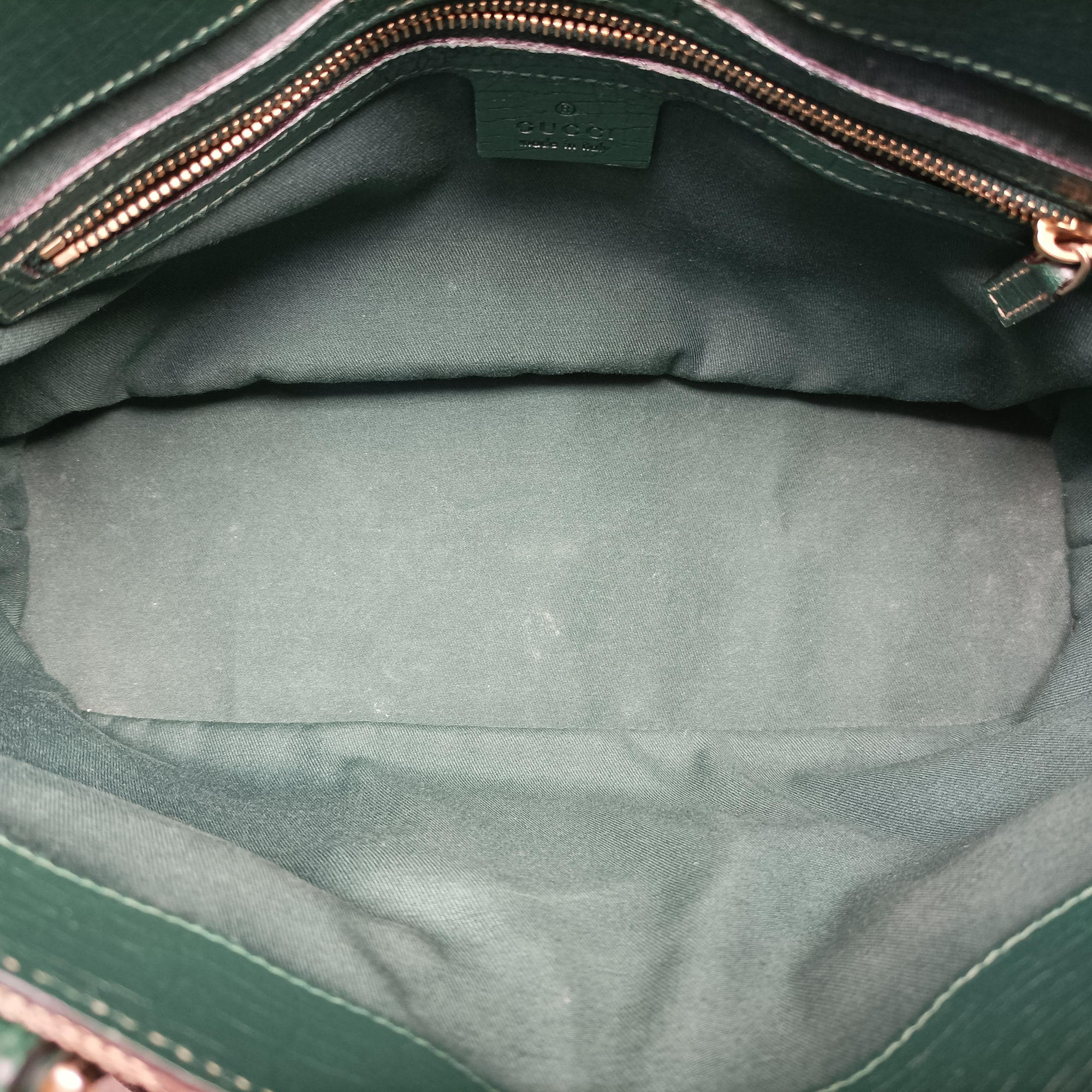 Pre-owned Gucci Horsebit Hasler Green × Brown GGCanvas×Leather 137475 handbag | stylenewstar