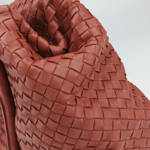 Pre-owned Bottega Veneta Intrecciato terracotta lambskin  handbag | stylenewstar