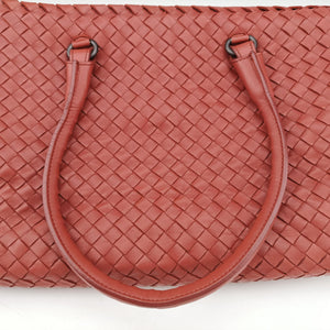 Pre-owned Bottega Veneta Intrecciato terracotta lambskin  handbag | stylenewstar
