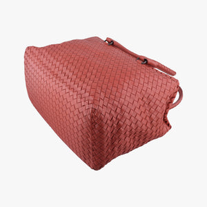 Pre-owned Bottega Veneta Intrecciato terracotta lambskin  handbag | stylenewstar