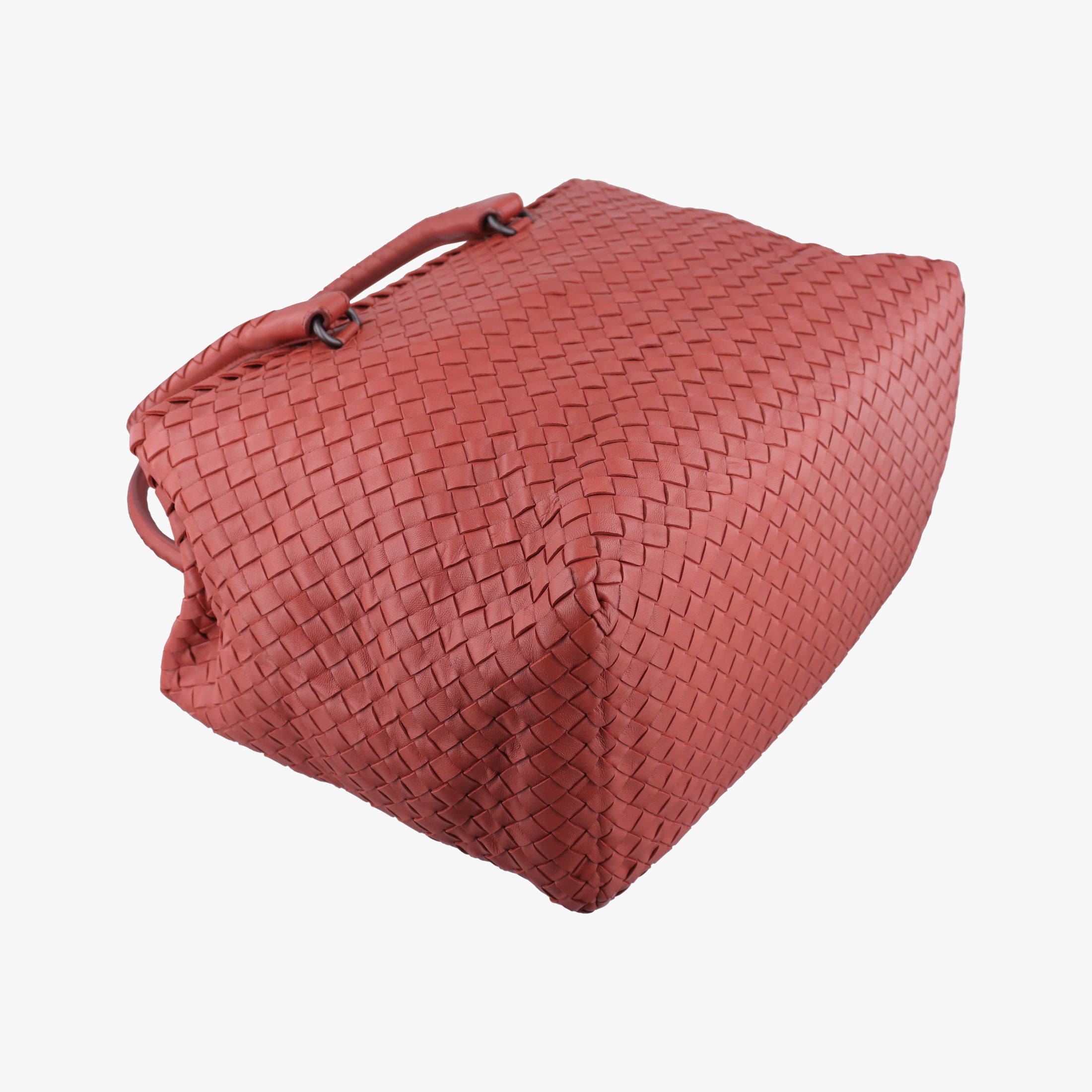 Pre-owned Bottega Veneta Intrecciato terracotta lambskin  handbag | stylenewstar