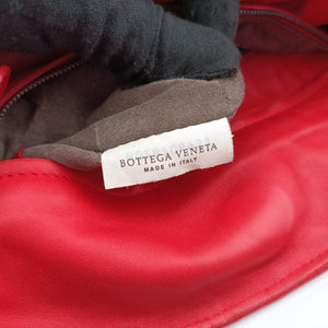 Pre-owned Bottega Veneta Parachute Intrecciato Red Lambskin  handbag | stylenewstar