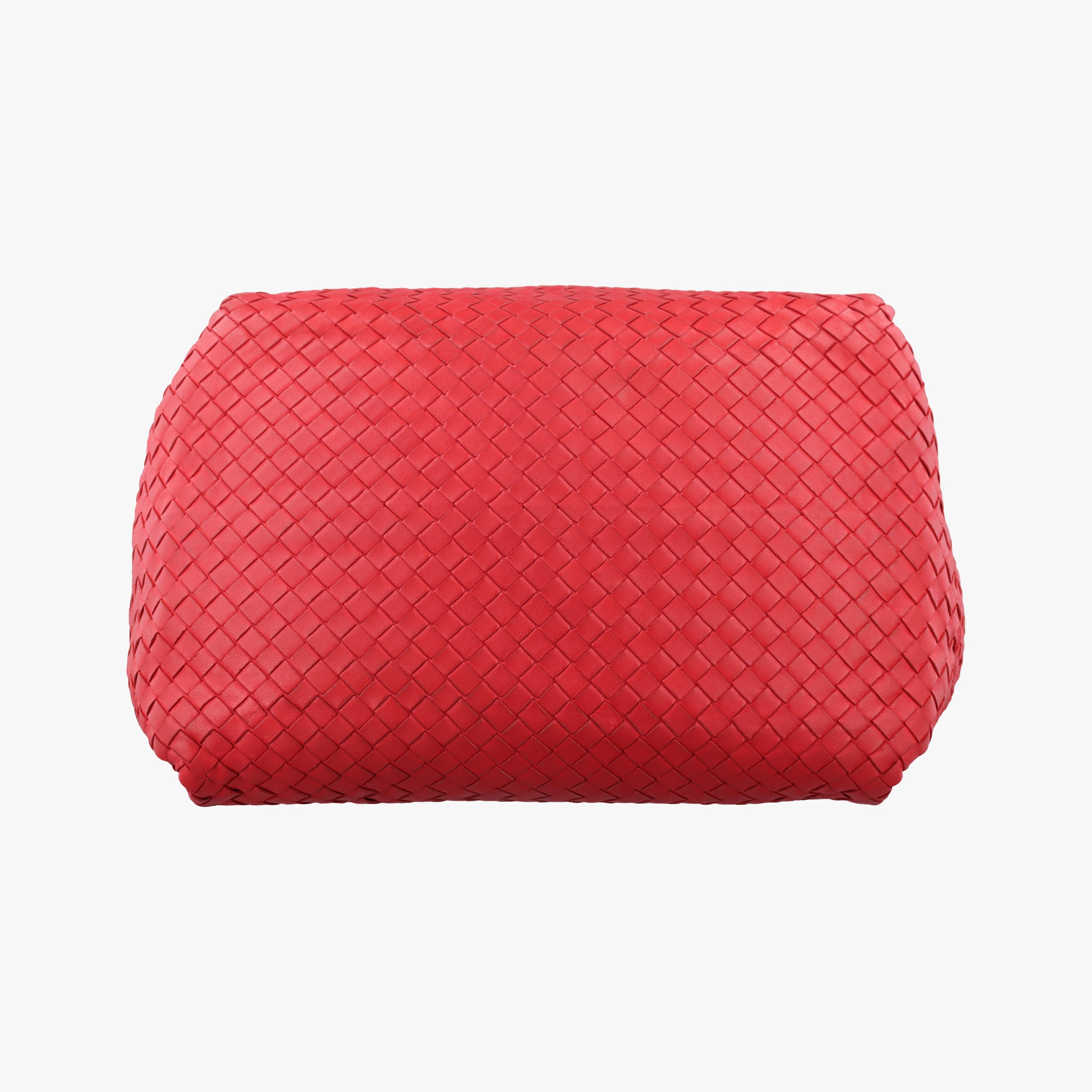 Pre-owned Bottega Veneta Parachute Intrecciato Red Lambskin  handbag | stylenewstar