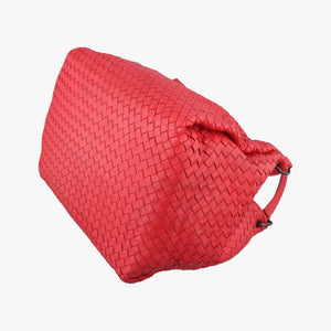 Pre-owned Bottega Veneta Parachute Intrecciato Red Lambskin  handbag | stylenewstar