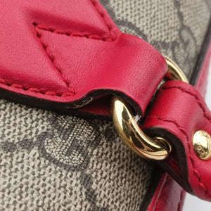 Pre-owned Gucci GG SUPREME Beige×Multicolour PVC coated canvas×Leather 409529 shoulderbag | stylenewstar