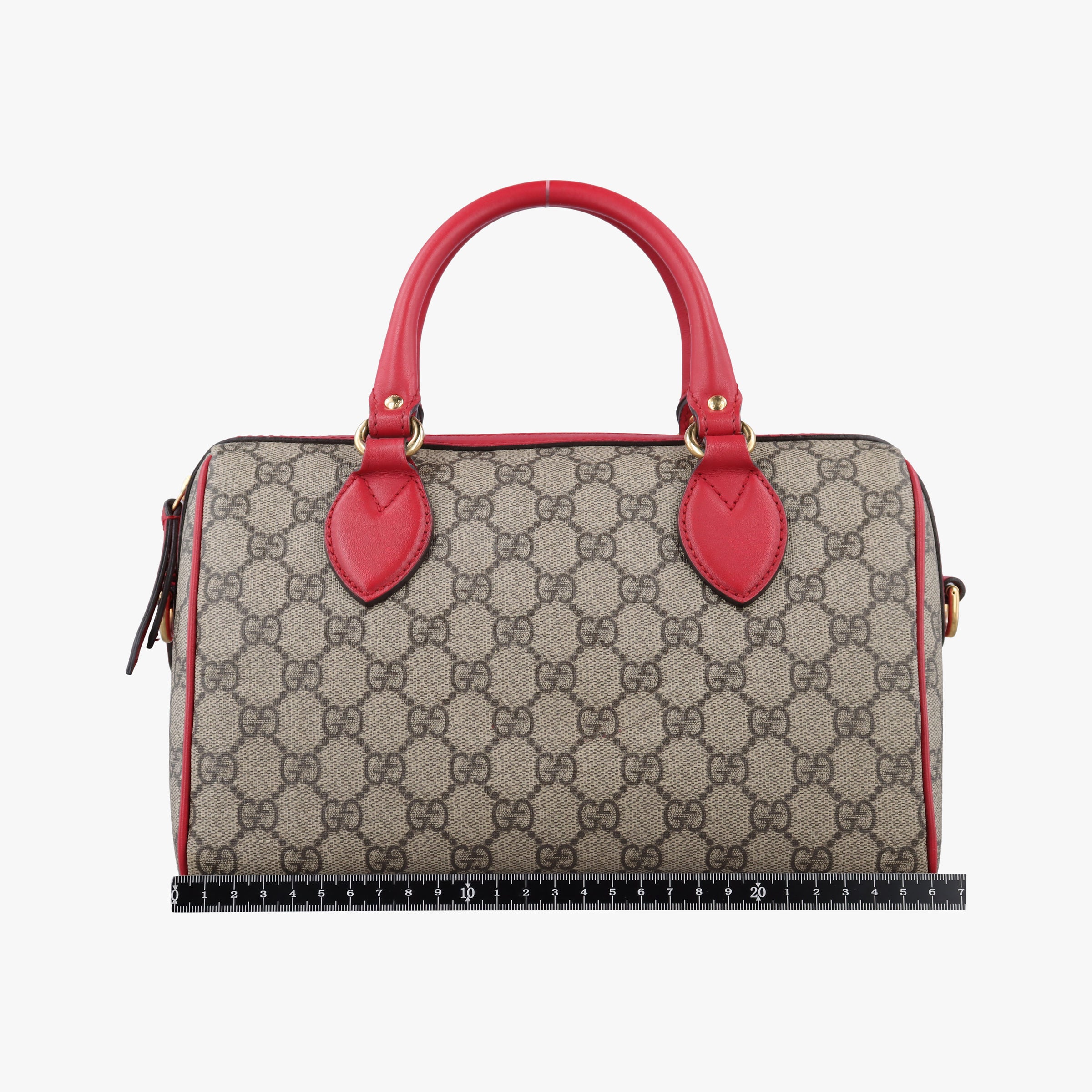 Pre-owned Gucci GG SUPREME Beige×Multicolour PVC coated canvas×Leather 409529 shoulderbag | stylenewstar