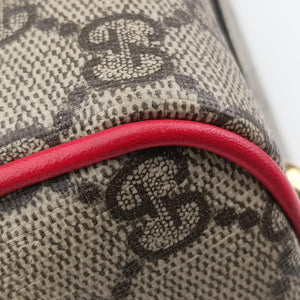 Pre-owned Gucci GG SUPREME Beige×Multicolour PVC coated canvas×Leather 409529 shoulderbag | stylenewstar