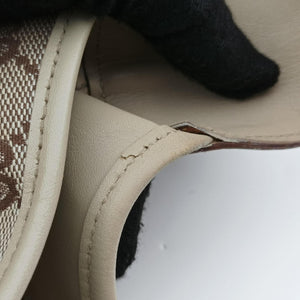 Pre-owned Gucci Jackie Ivory × Beige canvas×leather 001.40 handbag | stylenewstar