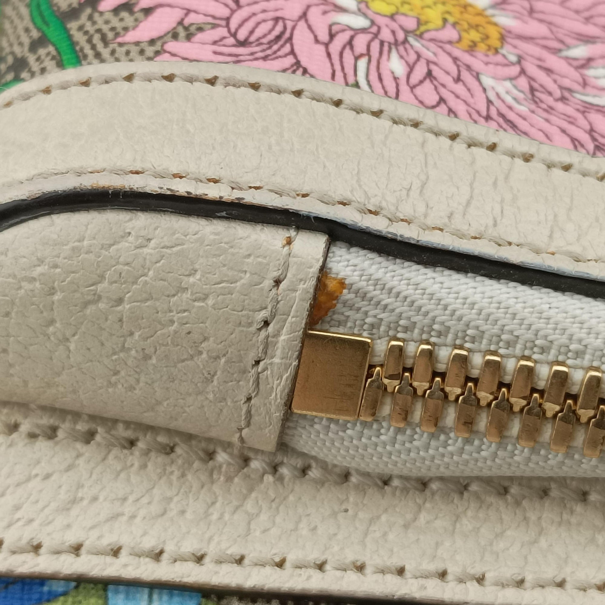 Pre-owned Gucci Ophidia Flora Multicolour PVC coated canvas×leather 547965 backpack/rucksack | stylenewstar