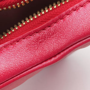 Pre-owned Louis Vuitton Heart on Chain Red Lambskin M80837 shoulderbag | stylenewstar
