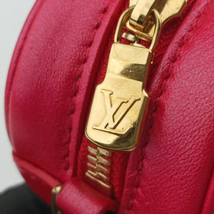 Pre-owned Louis Vuitton Heart on Chain Red Lambskin M80837 shoulderbag | stylenewstar