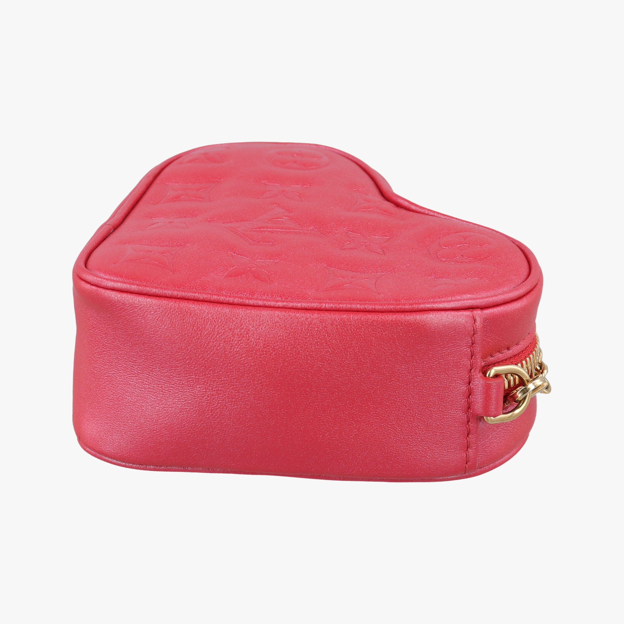 Pre-owned Louis Vuitton Heart on Chain Red Lambskin M80837 shoulderbag | stylenewstar