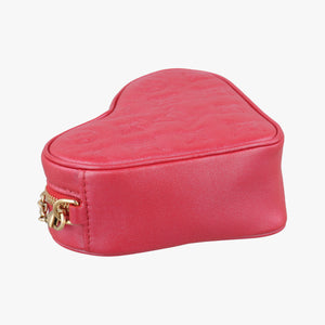 Pre-owned Louis Vuitton Heart on Chain Red Lambskin M80837 shoulderbag | stylenewstar