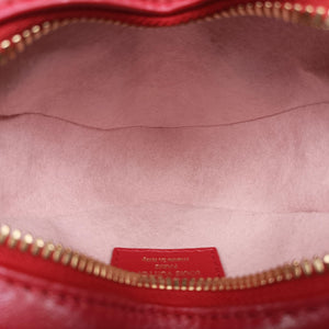 Pre-owned Louis Vuitton Heart on Chain Red Lambskin M80837 shoulderbag | stylenewstar