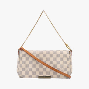 Pre-owned Louis Vuitton FAVORITE PM Azur Damier Canvas N41277 shoulderbag | stylenewstar