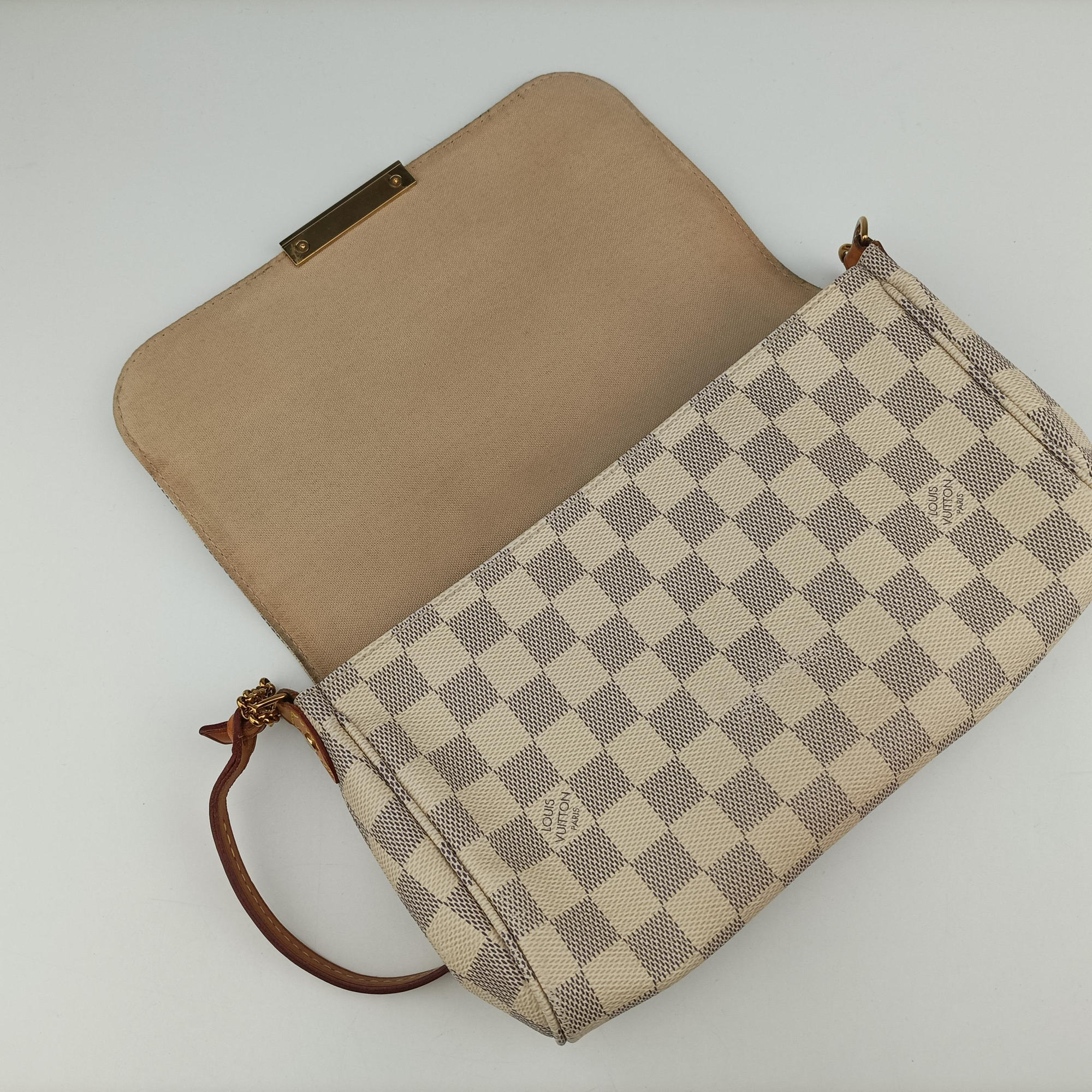 Pre-owned Louis Vuitton FAVORITE PM Azur Damier Canvas N41277 shoulderbag | stylenewstar