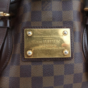 Secondhand Louis Vuitton HAMPSTEAD MM EBENE Damier Canvas N51204 handbag | stylenewstar