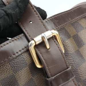 Secondhand Louis Vuitton HAMPSTEAD MM EBENE Damier Canvas N51204 handbag | stylenewstar