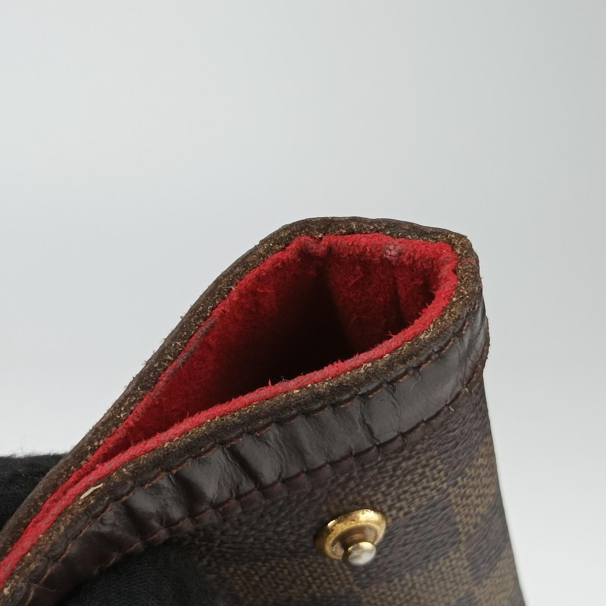 Secondhand Louis Vuitton HAMPSTEAD MM EBENE Damier Canvas N51204 handbag | stylenewstar