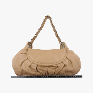 Pre-owned Christian Dior Jazz Club Beige leather  shoulderbag | stylenewstar