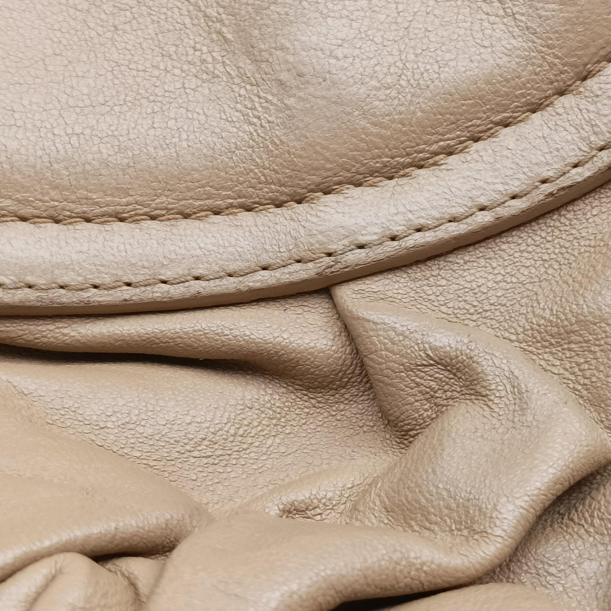Pre-owned Christian Dior Jazz Club Beige leather  shoulderbag | stylenewstar