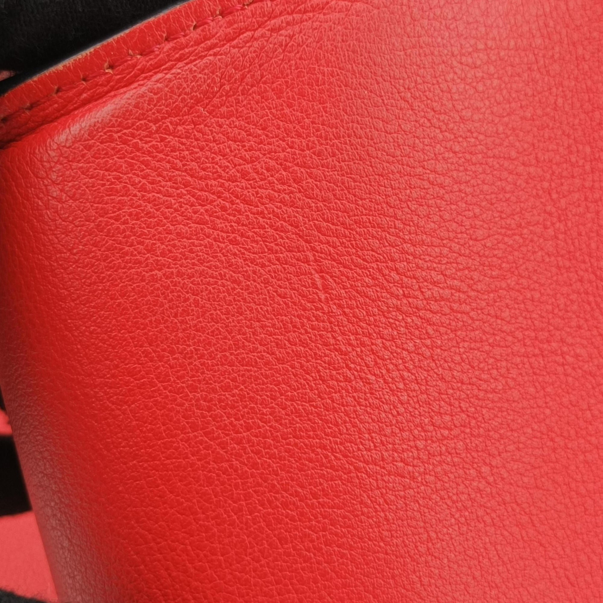 Pre-owned Loewe Hammock Red Leather  shoulderbag | stylenewstar