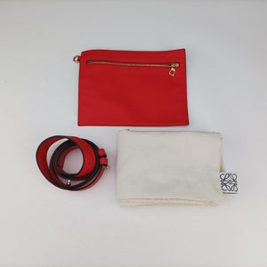 Pre-owned Loewe Hammock Red Leather  shoulderbag | stylenewstar