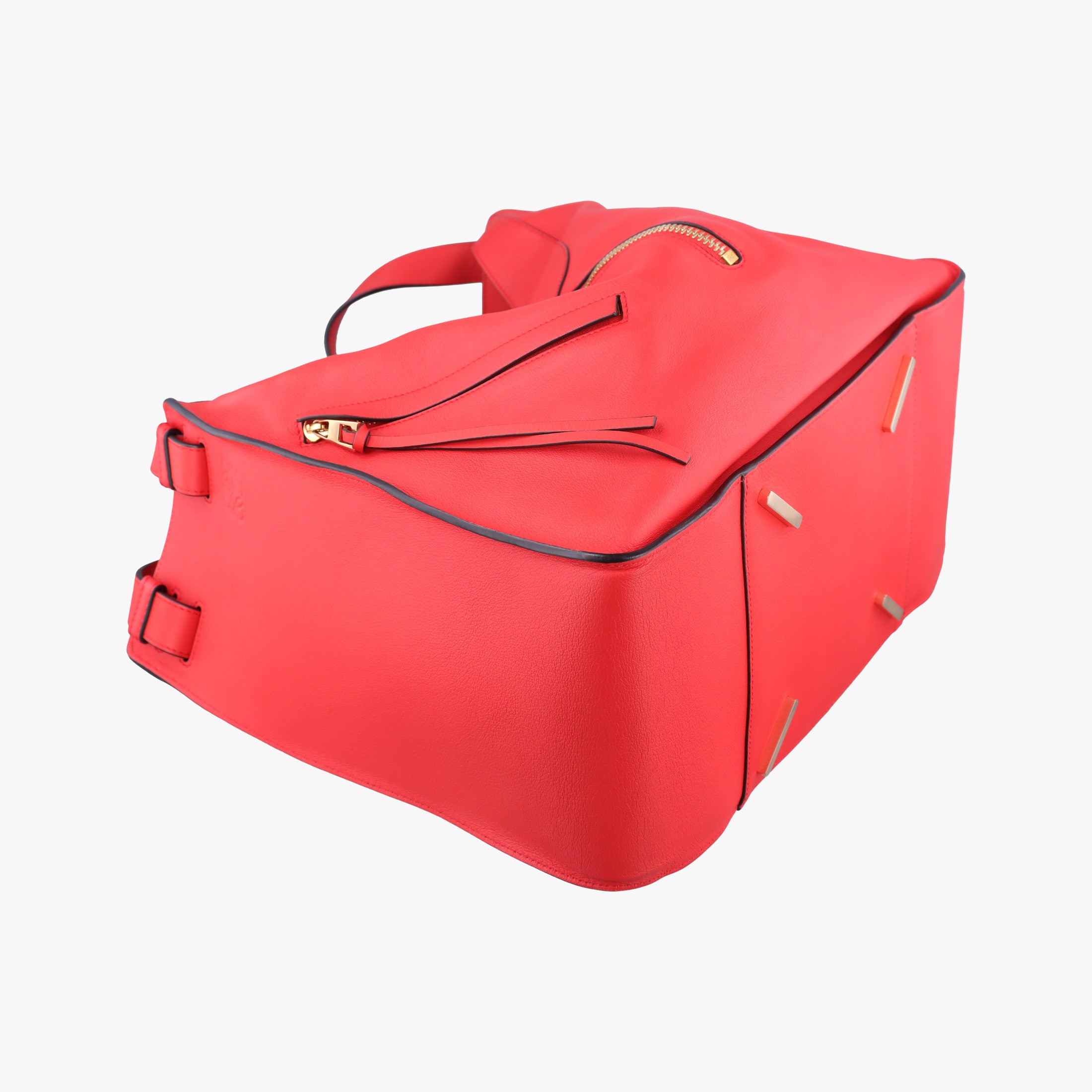 Pre-owned Loewe Hammock Red Leather  shoulderbag | stylenewstar