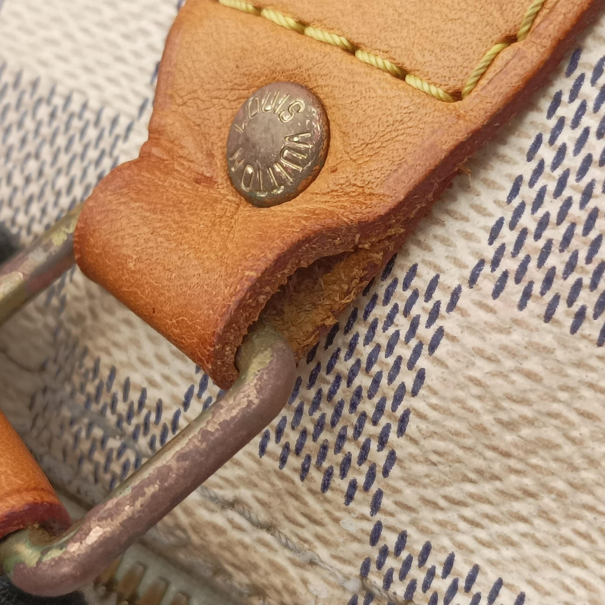 Vintage Louis Vuitton Speedy 35 AZUR Damier Canvas N41535 shoulderbag | stylenewstar