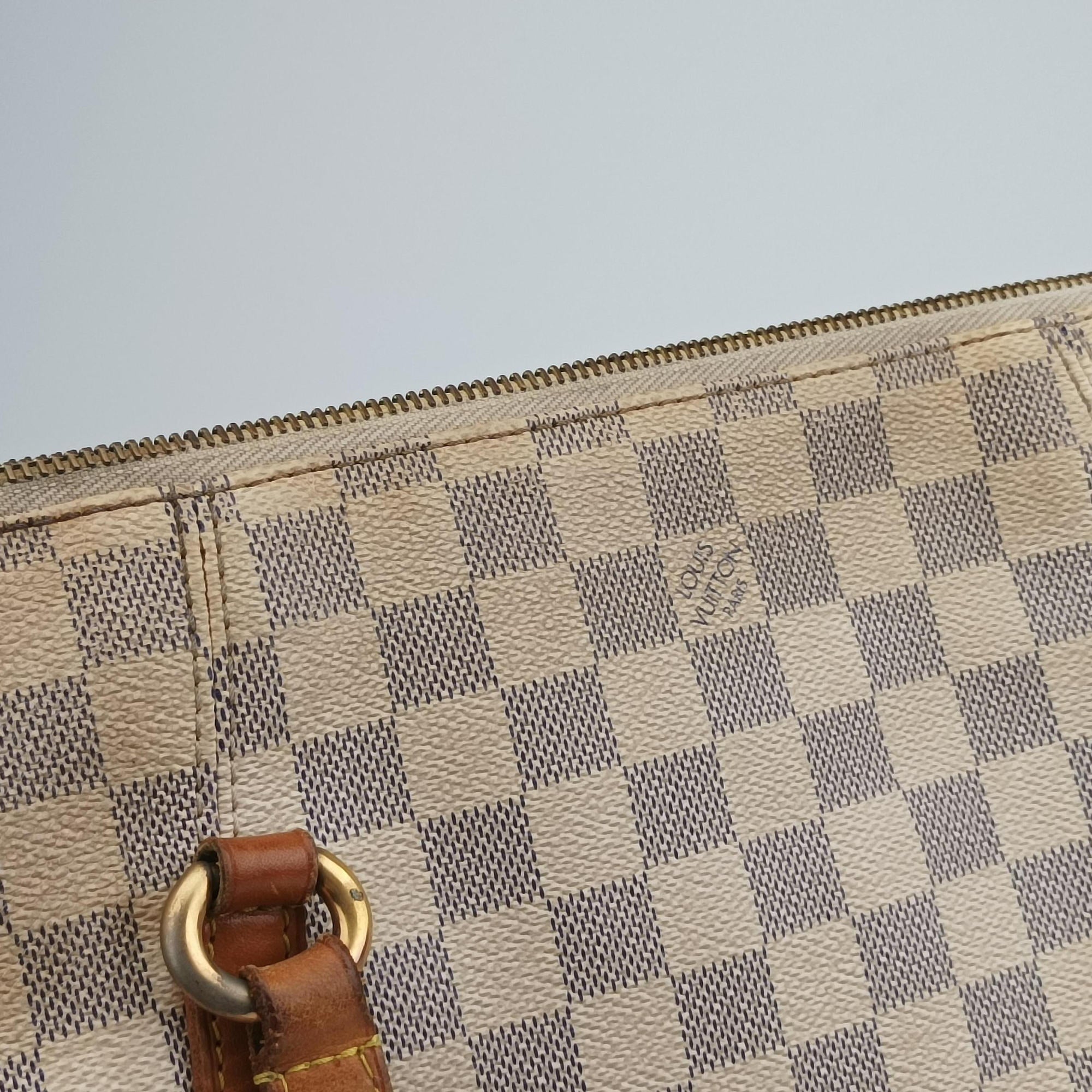 Pre-owned Louis Vuitton TOTALLY MM Azur Damier Canvas N51262 handbag | stylenewstar