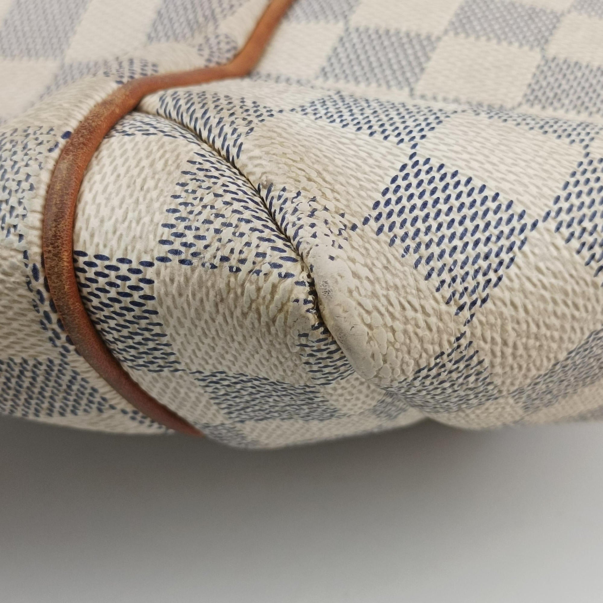 Pre-owned Louis Vuitton TOTALLY MM Azur Damier Canvas N51262 handbag | stylenewstar