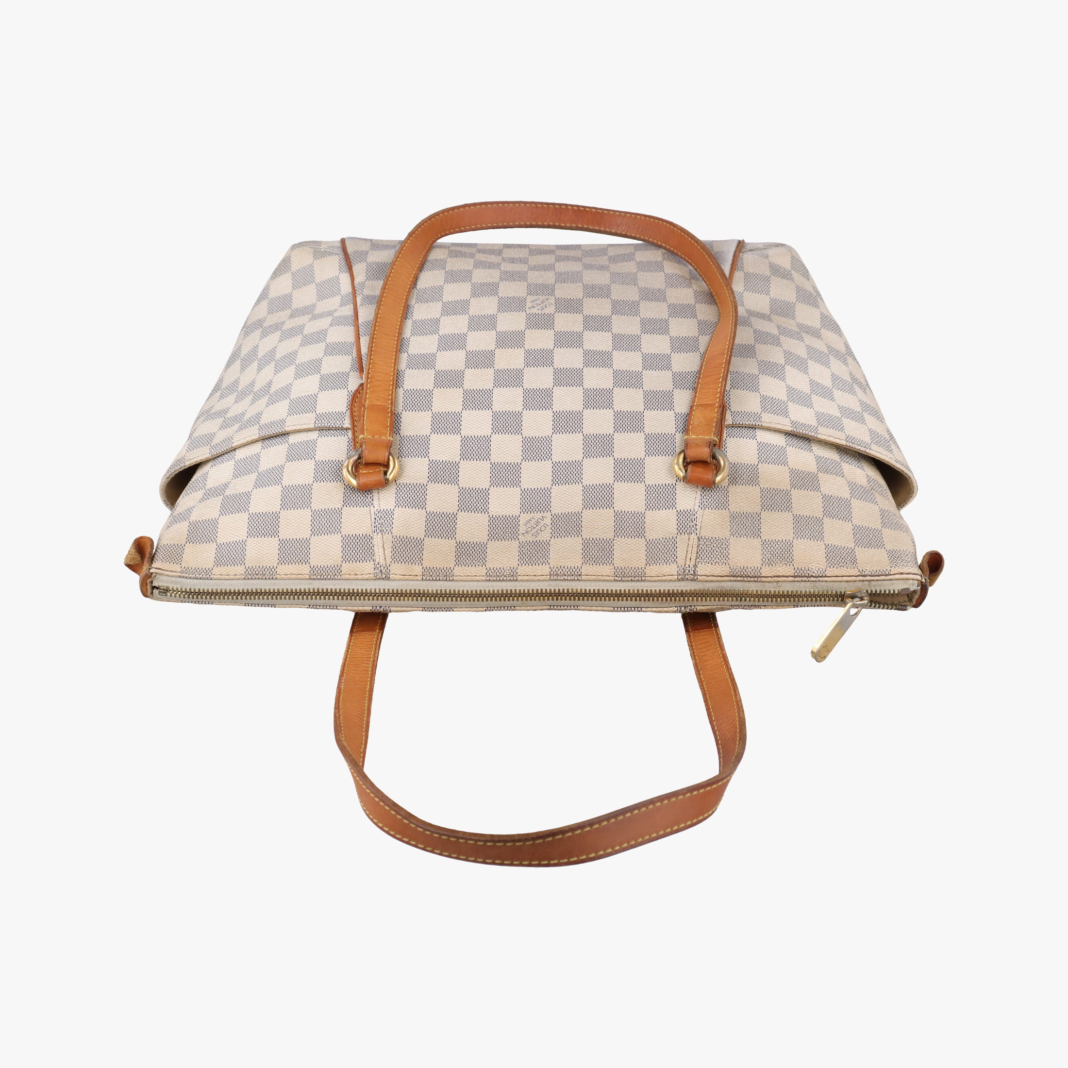 Pre-owned Louis Vuitton TOTALLY MM Azur Damier Canvas N51262 handbag | stylenewstar