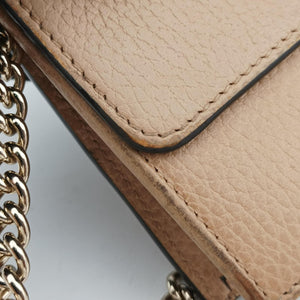 Pre-owned Gucci Interlocking G Beige  Leather 510314 shoulderbag | stylenewstar