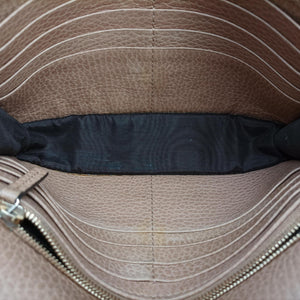 Pre-owned Gucci Interlocking G Beige  Leather 510314 shoulderbag | stylenewstar
