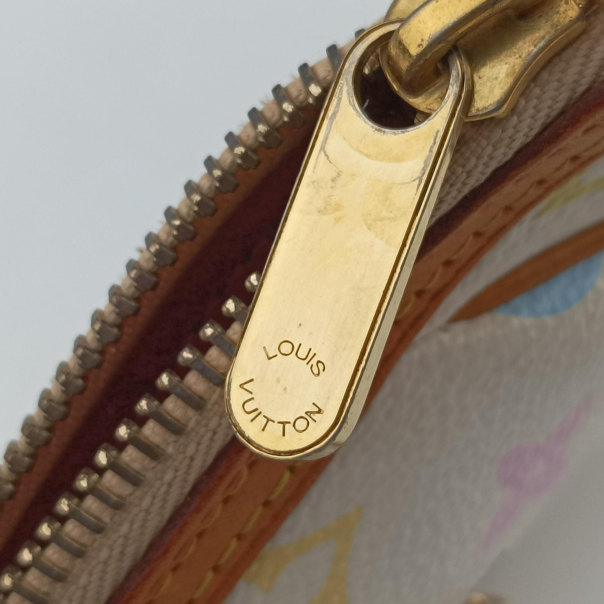 Pre-owned Louis Vuitton Pochette Mira MM Accessory Pouch white Monogram Multicolor M60096 handbag | stylenewstar