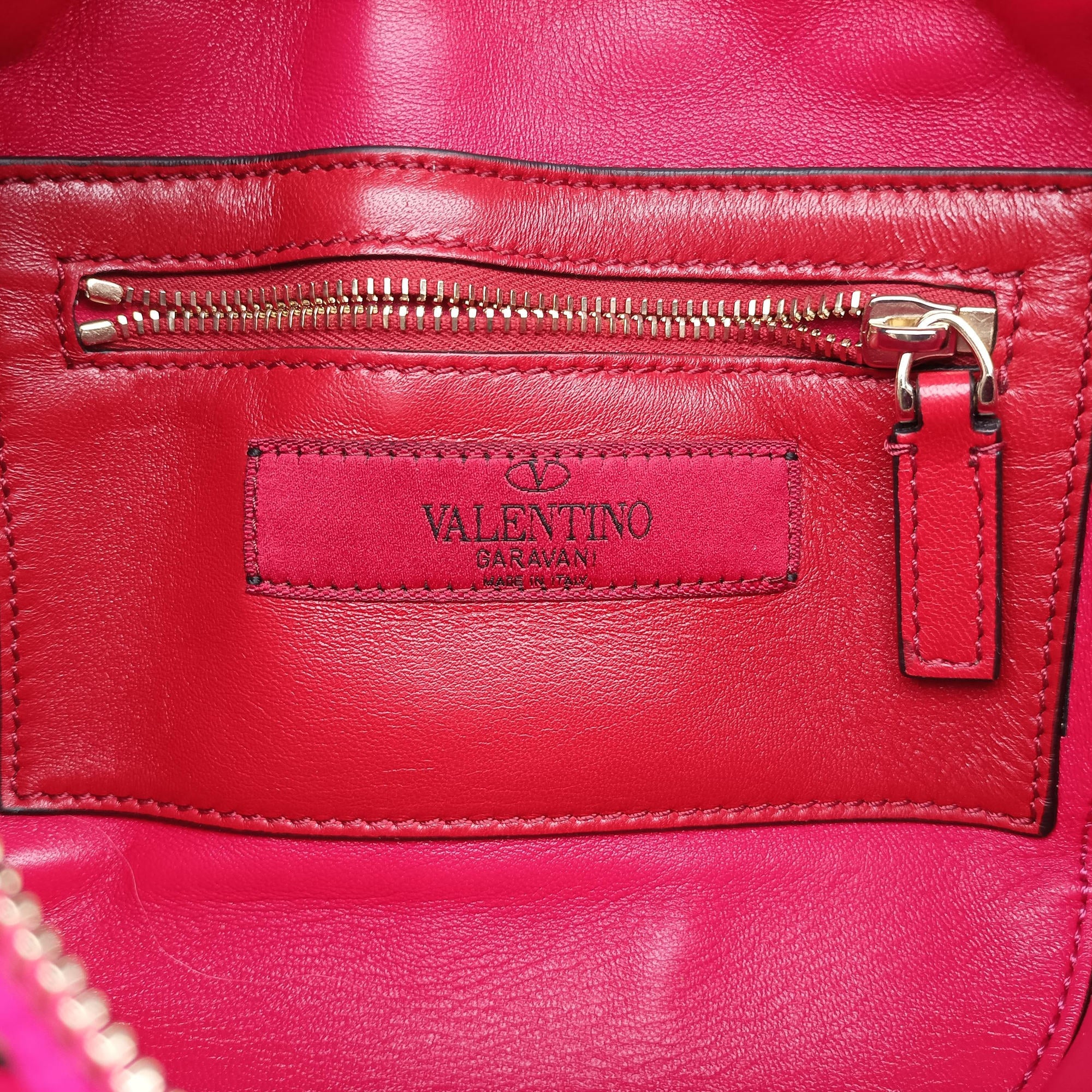 Vintage Valentino Rockstud Red Velvet  bum bag/waist bag | stylenewstar