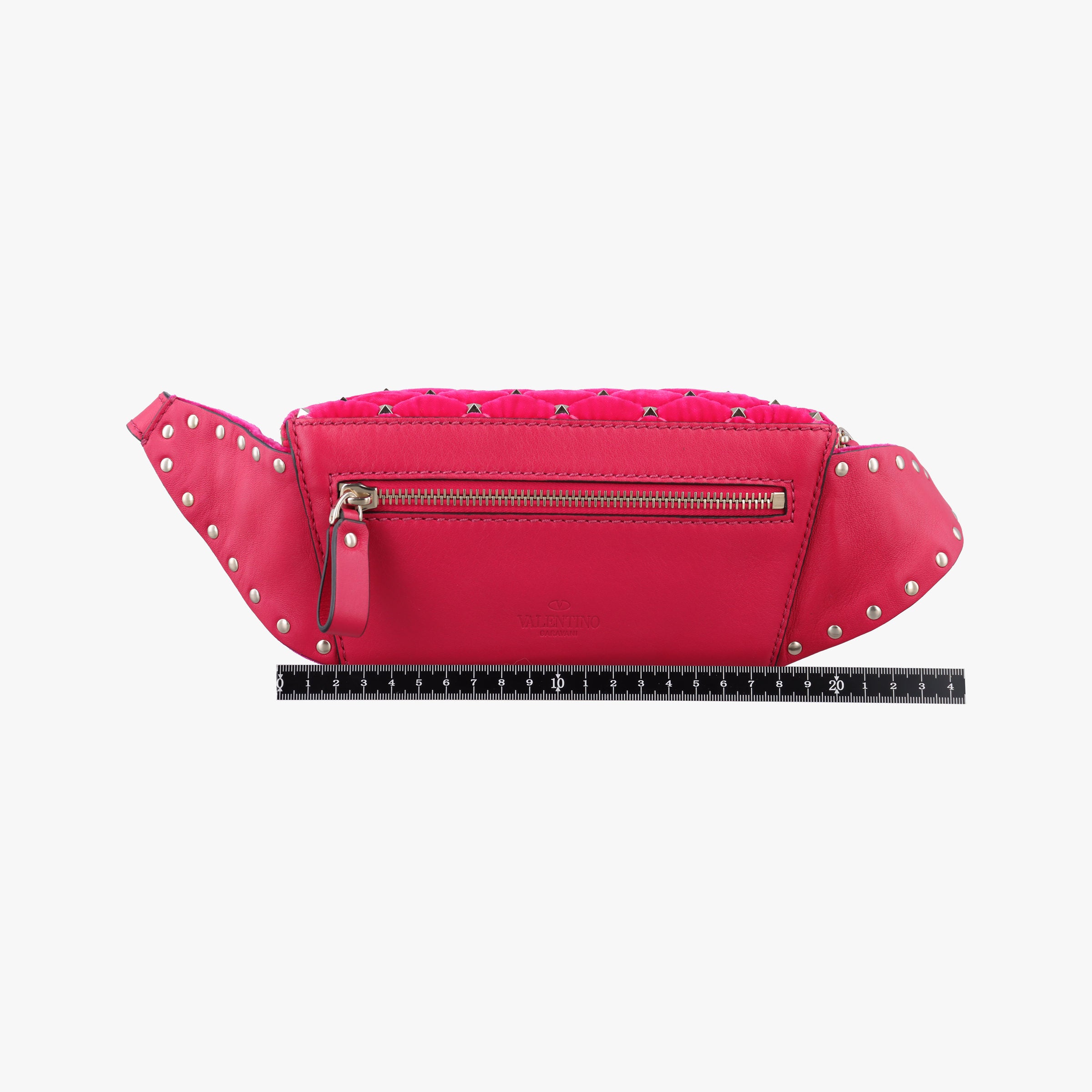 Vintage Valentino Rockstud Red Velvet  bum bag/waist bag | stylenewstar