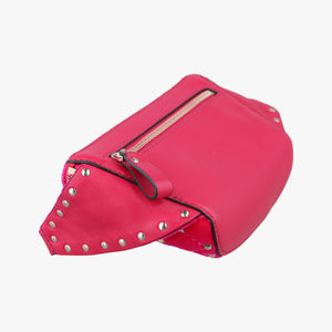 Vintage Valentino Rockstud Red Velvet  bum bag/waist bag | stylenewstar