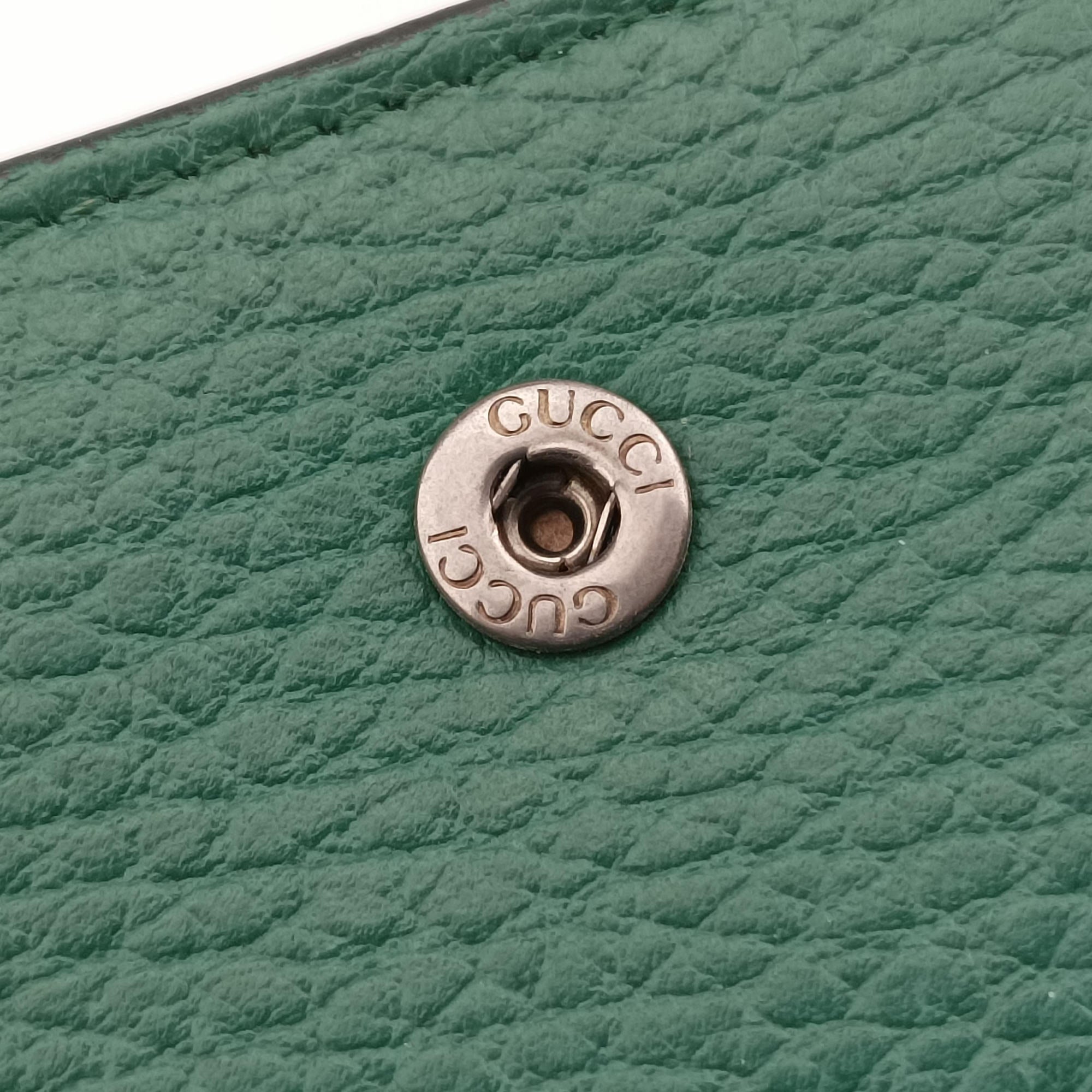 Pre-owned Gucci Dionysus Green Leather 476432 shoulderbag | stylenewstar