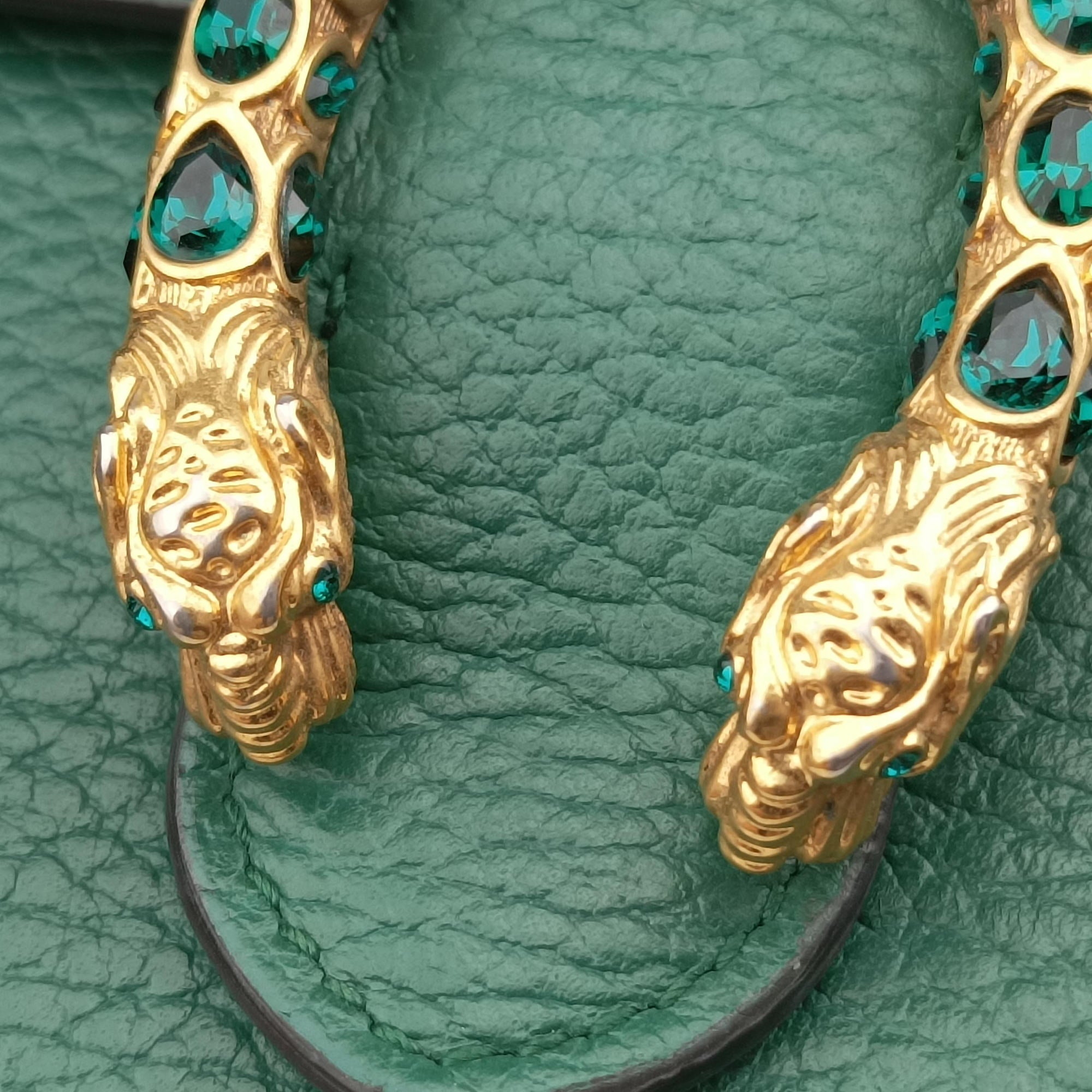 Pre-owned Gucci Dionysus Green Leather 476432 shoulderbag | stylenewstar