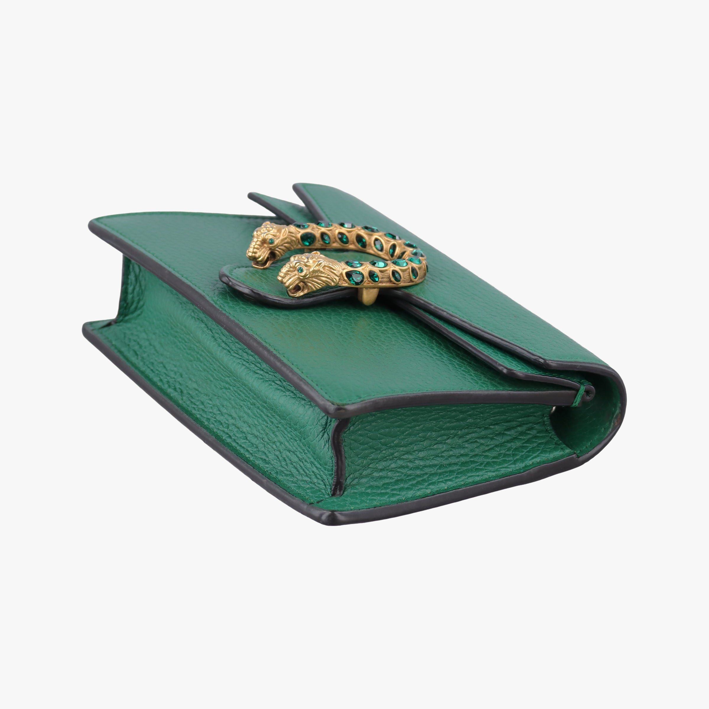 Pre-owned Gucci Dionysus Green Leather 476432 shoulderbag | stylenewstar