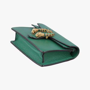Pre-owned Gucci Dionysus Green Leather 476432 shoulderbag | stylenewstar