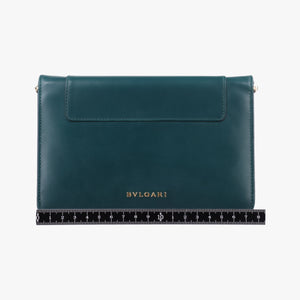 Secondhand Bvlgari SERPENTI FOREVER Green Leather  shoulderbag | stylenewstar