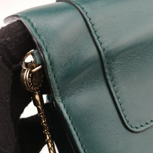 Secondhand Bvlgari SERPENTI FOREVER Green Leather  shoulderbag | stylenewstar