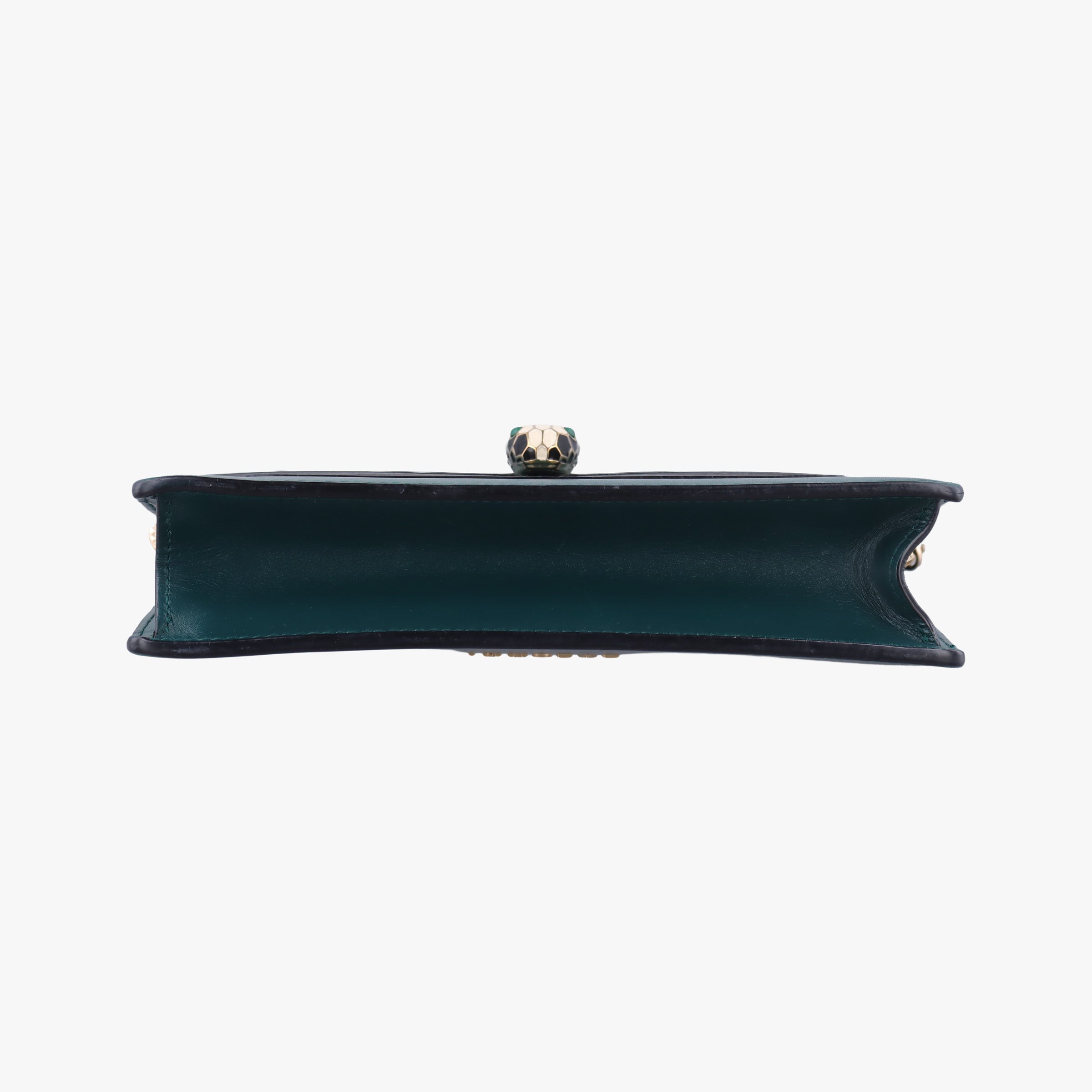 Secondhand Bvlgari SERPENTI FOREVER Green Leather  shoulderbag | stylenewstar