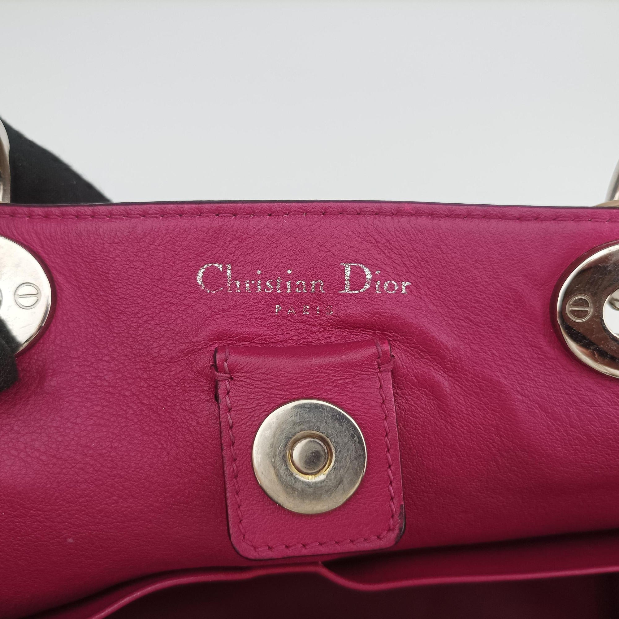 Pre-owned Christian Dior Diorissimo Beige Leather  shoulderbag | stylenewstar