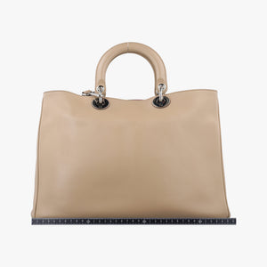 Pre-owned Christian Dior Diorissimo Beige Leather  shoulderbag | stylenewstar