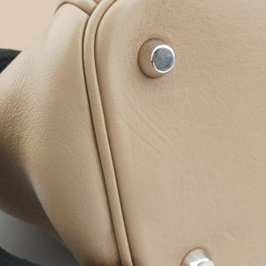 Pre-owned Christian Dior Diorissimo Beige Leather  shoulderbag | stylenewstar