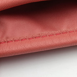 Pre-owned Bottega Veneta Intrecciato Coral Pink Lambskin  shoulderbag | stylenewstar