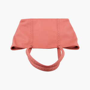 Pre-owned Bottega Veneta Intrecciato Coral Pink Lambskin  shoulderbag | stylenewstar